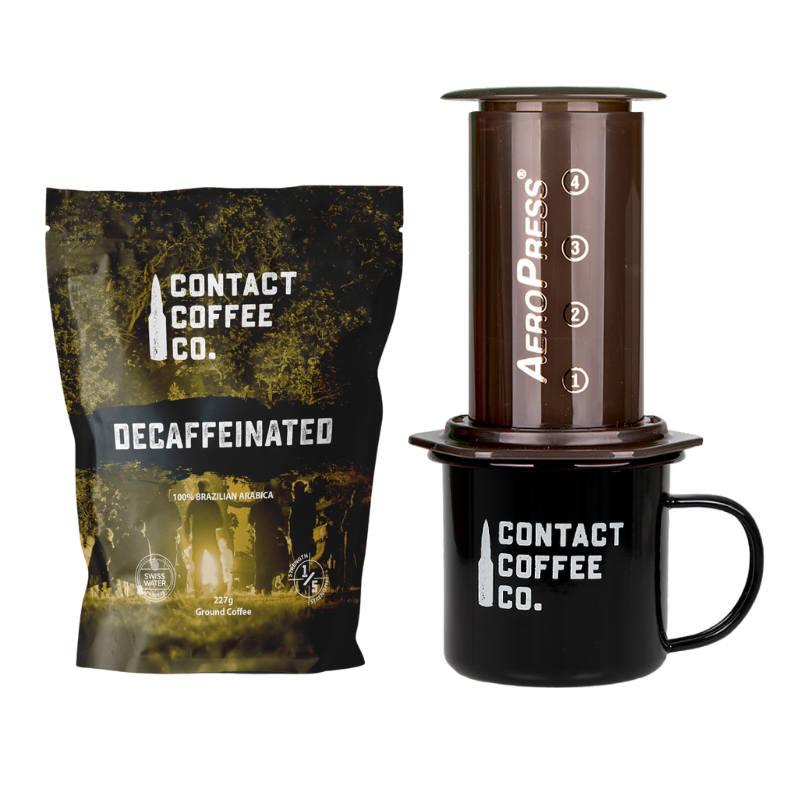 Coffee Care Package - Aeropress Coffee Maker, Mug & Coffee