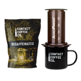 Coffee Care Package - Aeropress Coffee Maker, Mug & Coffee