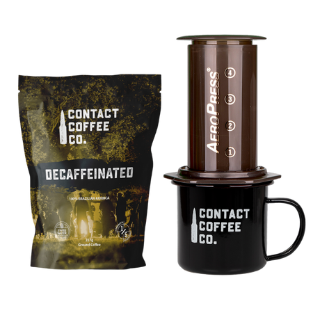 Coffee Care Package - Aeropress Coffee Maker, Mug & Coffee