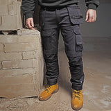 Tauro Workwear Rampage Trousers - Black colourway front