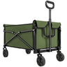Outsunny 81L Festival Trolley on Wheels - Green unfolded front view
