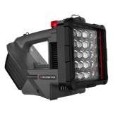 Ledlenser XP30R searchlight with 30 LEDs, angled front view