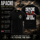 Army Air Corps Apache Double Side Printed T-Shirt - Design