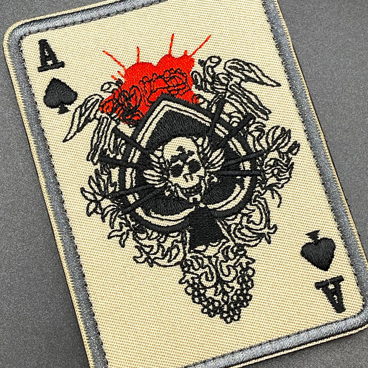 Death Card Morale Patch, Fabric, Hook & Loop | Task Outdoor