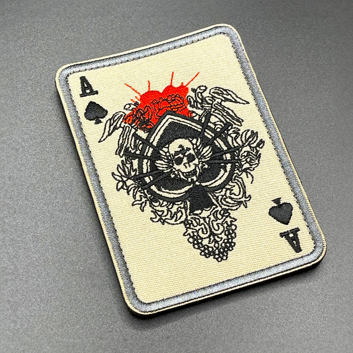 Death Card Morale Patch, Fabric, Hook & Loop | Task Outdoor