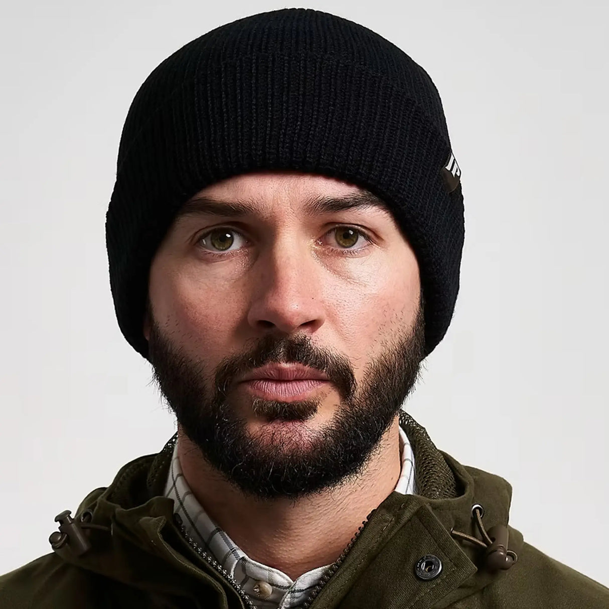 Jack Pyke Acrylic Bob Hat in black from the front on white background