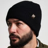 Jack Pyke Acrylic Bob Hat in black from the front left on white background