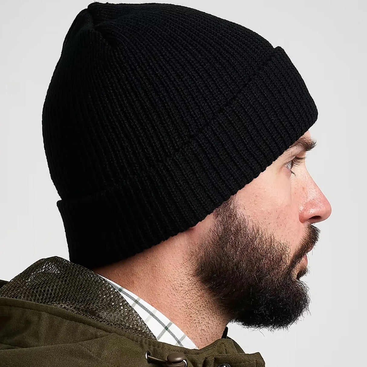 Jack Pyke Acrylic Bob Hat in black from the side on white background