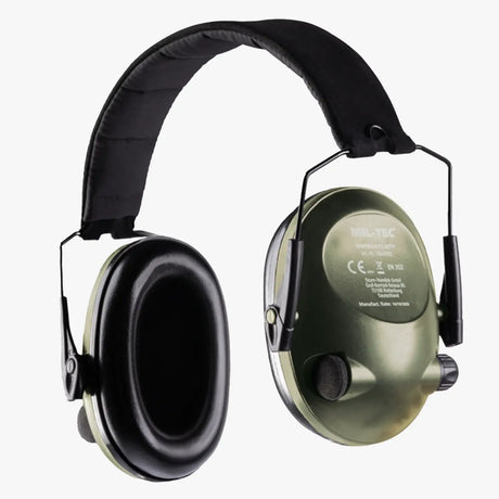 Mil-Tec Activ Electronic Ear Defenders Green | Task Outdoor