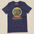Adventure Before Dementia Campervan T-Shirt in Heather Midnight Navy, laid flat, front view