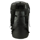 Highlander Affric Waterproof Dry Bag Rucksack 45L in black from the rear on white background