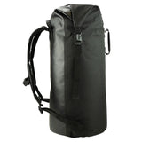 Highlander Affric Waterproof Rucksack 45L in black from the side on white background