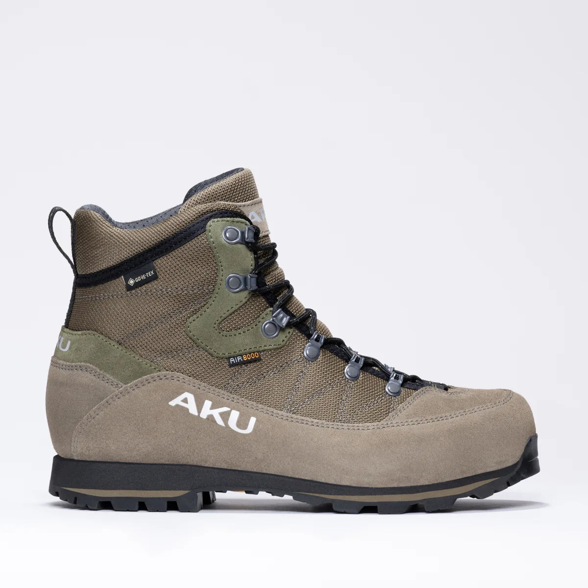 AKU Trekker Lite III Wide GTX boot in brown/green, outer side profile
