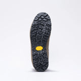 Vibram Curcuma outsole of the AKU Trekker Lite III Wide GTX boot, showing the lugged tread
