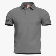 Pentagon Aniketos Tactical Polo Shirt in Wolf Grey, front view