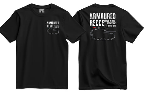 Armoured Recce Doing It In Front of Everyone Double Print T-Shirt - Black (alternate view)