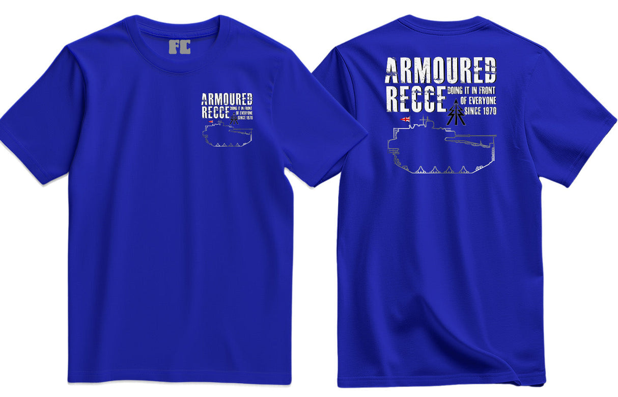 Armoured Recce Doing It In Front of Everyone Double Print T-Shirt - Royal Blue