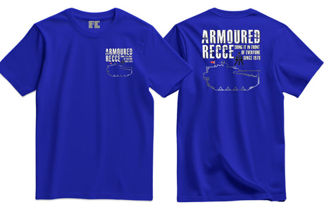 Armoured Recce Doing It In Front of Everyone Double Print T-Shirt - Royal Blue