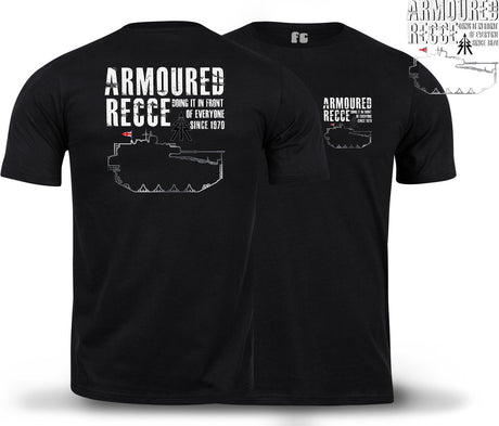 Armoured Recce Doing It In Front of Everyone Double Print T-Shirt - Black