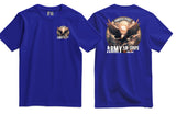 Army Air Corps Formidable Force Double Print T-Shirt - Royal Blue