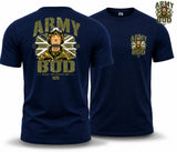 Army Bod - Built on Discipline Double Print T-Shirt - Navy Blue