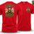 Army Bod - Built on Discipline Double Print T-Shirt - Red