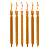 Highlander Arrow Aluminium Tent Pegs - 18cm/7" - Pack of 6 - vertically on white background