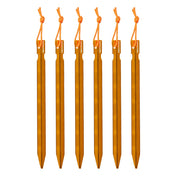Highlander Arrow Aluminium Tent Pegs - 18cm/7" - Pack of 6 - vertically on white background