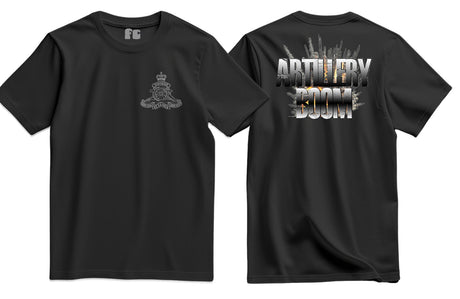 Royal Artillery Boom Double Print T-Shirt - Black (alternate view)
