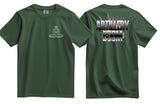 Royal Artillery Boom Double Print T-Shirt - Olive Green