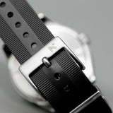 Rotate North Natural Rubber NATO Watch Strap (20mm) - Seal Black