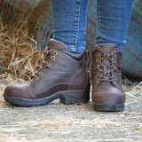 Bareback Blair Storm Waterproof Jodhpur Boots - Brown worn lifestyle