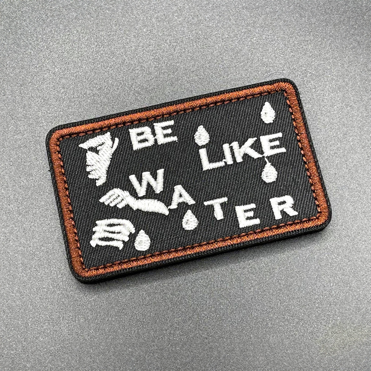 Be Like Water Patch, Hook & Loop, 8cm | Task Outdoor