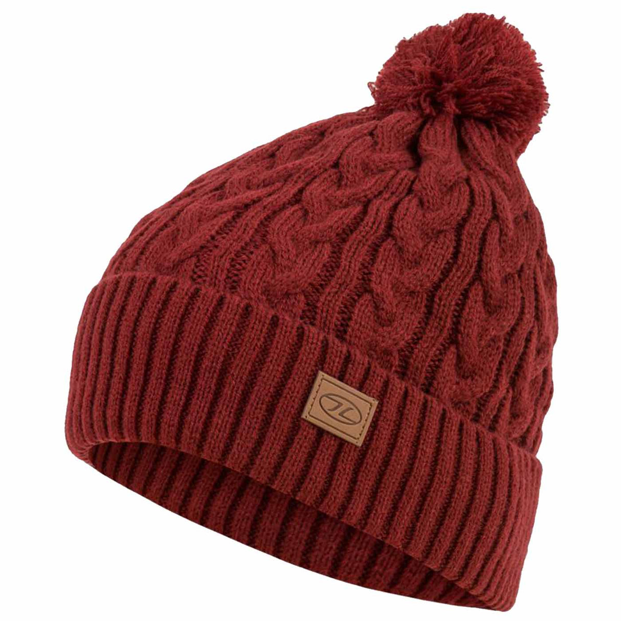 Highlander Beira Lined Bobble Hat Dark Red | Task Outdoor