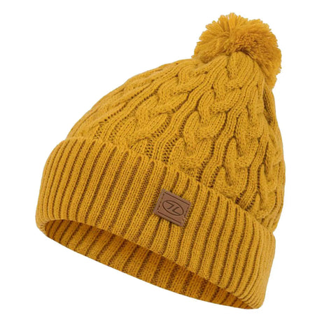 Highlander Beira Lined Bobble Hat Arrow Wood Yellow | Task Outdoor