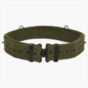 Highlander 58 Pattern Webbing Belt - full canvas belt with two-piece interlocking metal buckle and belt keepers on white background