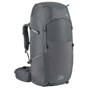 Highlander Ben Nevis Men's Rucksack 65L in Grey - front left three-quarter view on white background