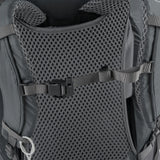 Highlander Ben Nevis Rucksack 65L in grey - close up of chest strap