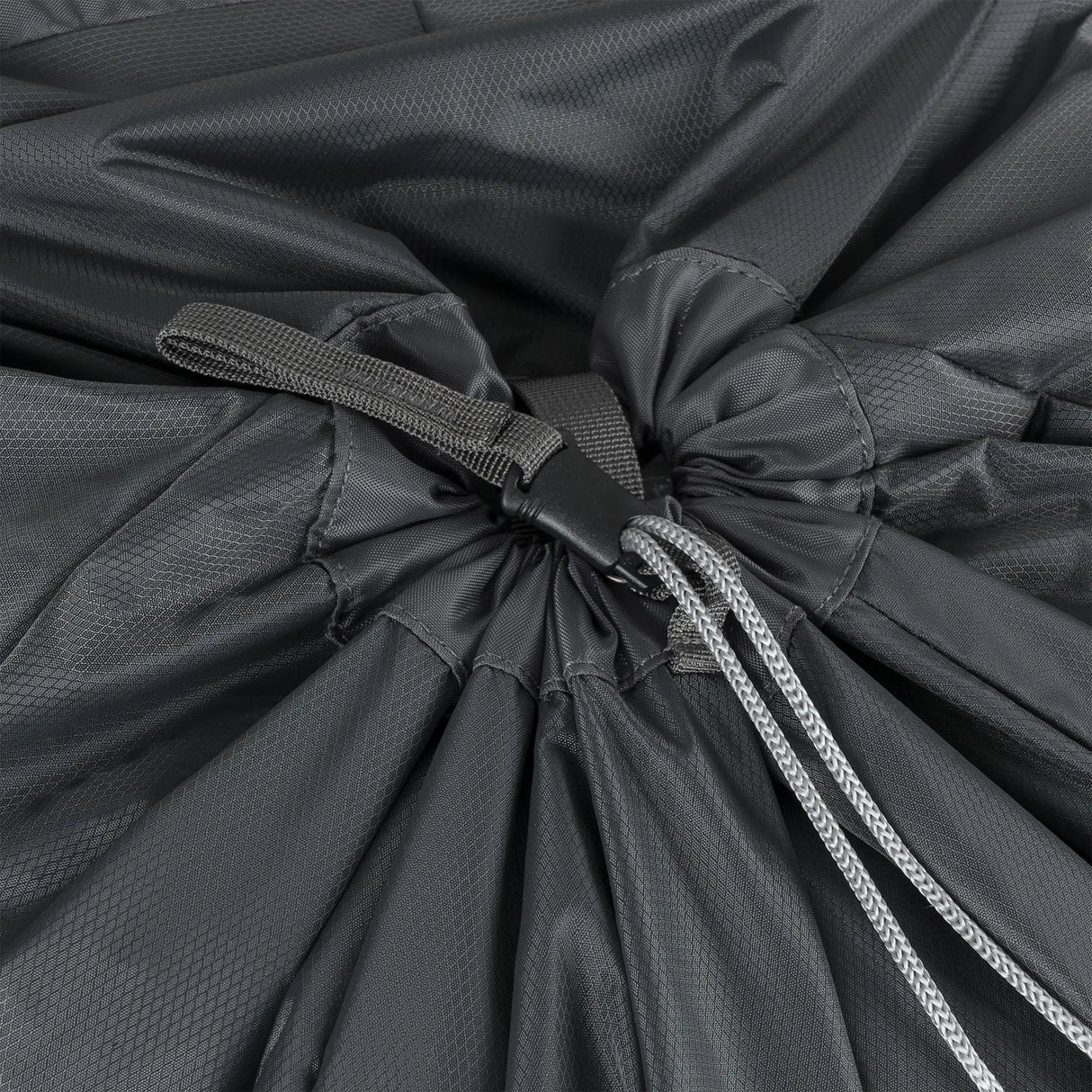 Highlander Ben Nevis Rucksack 65L in grey - close up of drawcord