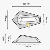 Highlander Blackthorn 1 Tent Dimensions | Task Outdoor