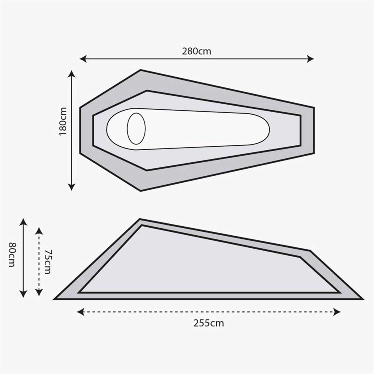 Highlander Blackthorn 1 XL Tent Dimensions | Task Outdoor