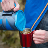 Highlander Blade Fastboil 3 Camping Gas Stove 1.1L in blue lifestyle for camping