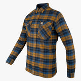 Jack Pyke Bleasdale Heavy Flannel Shirt Navy Russet | Task Outdoor