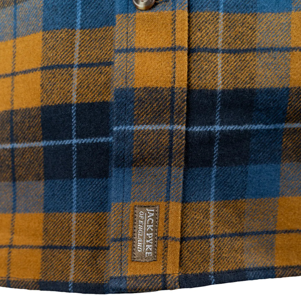 Jack Pyke Bleasdale Heavy Flannel Shirt Navy Russet | Task Outdoor