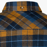 Jack Pyke Bleasdale Heavy Flannel Shirt Navy Russet | Task Outdoor