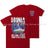 Bosnia War Warrior UN Veteran Double Print T-Shirt - Red