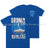 Bosnia War Warrior UN Veteran Double Print T-Shirt - Royal Blue