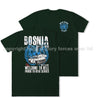 Bosnia War Welcome To Hell Double Print T-Shirt - Forest Green