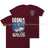 Bosnia War Welcome To Hell Double Print T-Shirt - Maroon