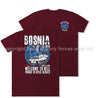 Bosnia War Welcome To Hell Double Print T-Shirt - Maroon